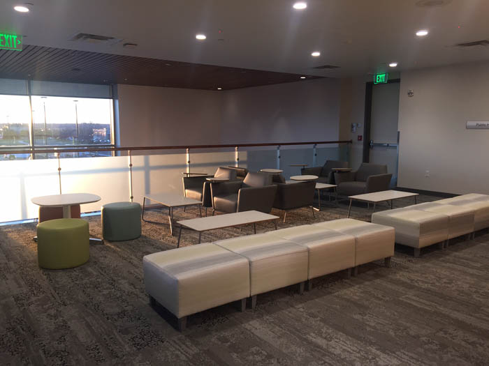 Sustainable Municipal Building Broomfield Health Human Services Lounge