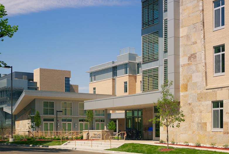 Higher Ed Building CSM Maple Hall Exterior View