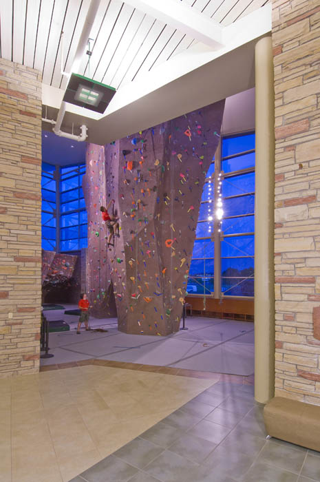 LEED Certified CSU Recreation Center Climbing Wall