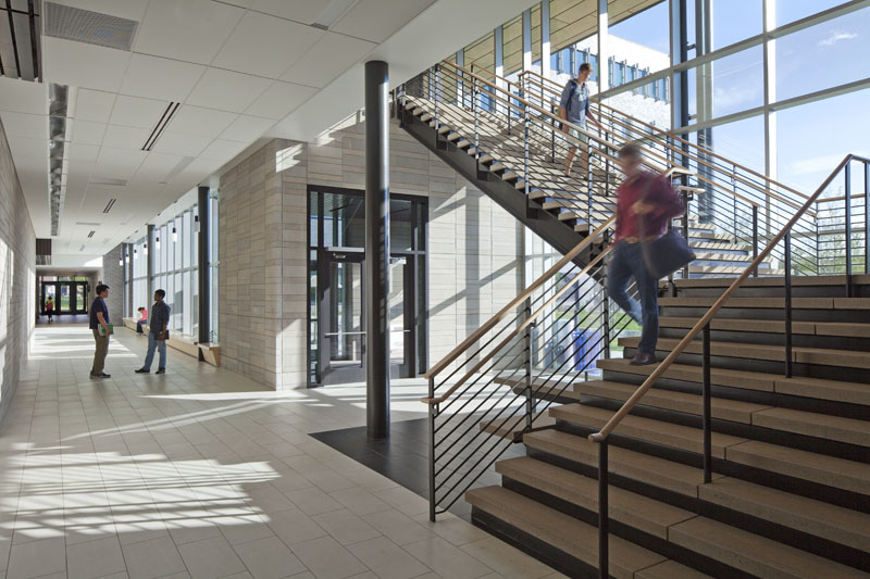 University of Colorado Denver Student Commons Building stairs