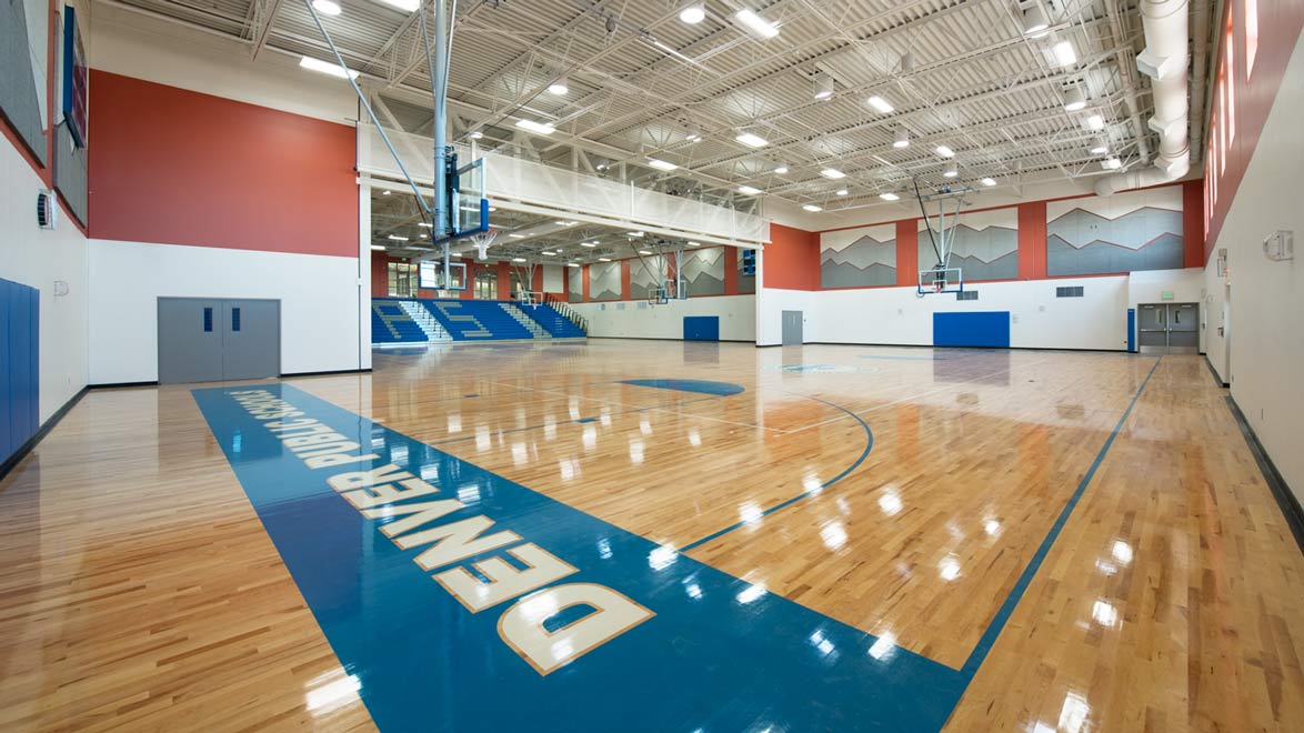 LEED Certified Dr Evie Garrett Campus Basketball Court