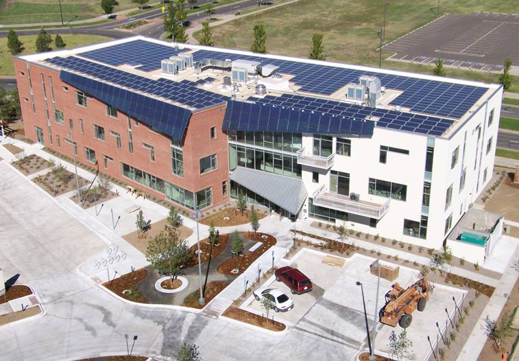 LEED Office Building InnoVage Headquarters Aerial