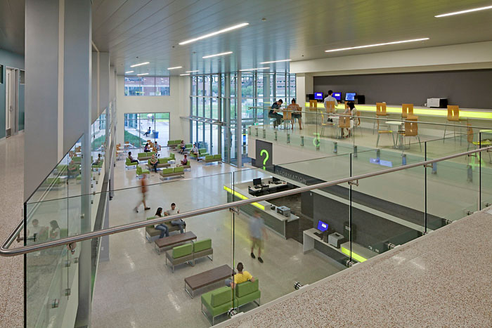 Metropolitan State University of Denver Student Success lobby upstairs