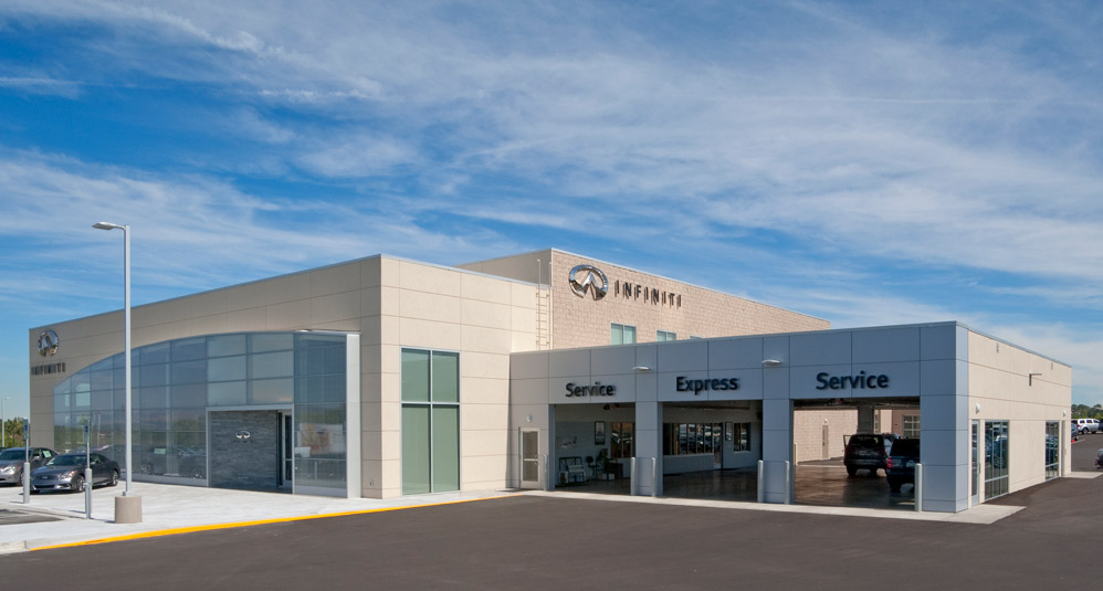 LEED Certified Mike Ward Infiniti Dealership Exterior View