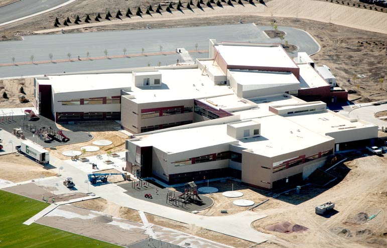 Rawlins Elementary Aerial View in Wyoming