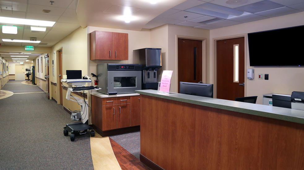 Porter Adventist renovated nurse station